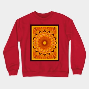 Sunburst Daisy Mandala Crewneck Sweatshirt